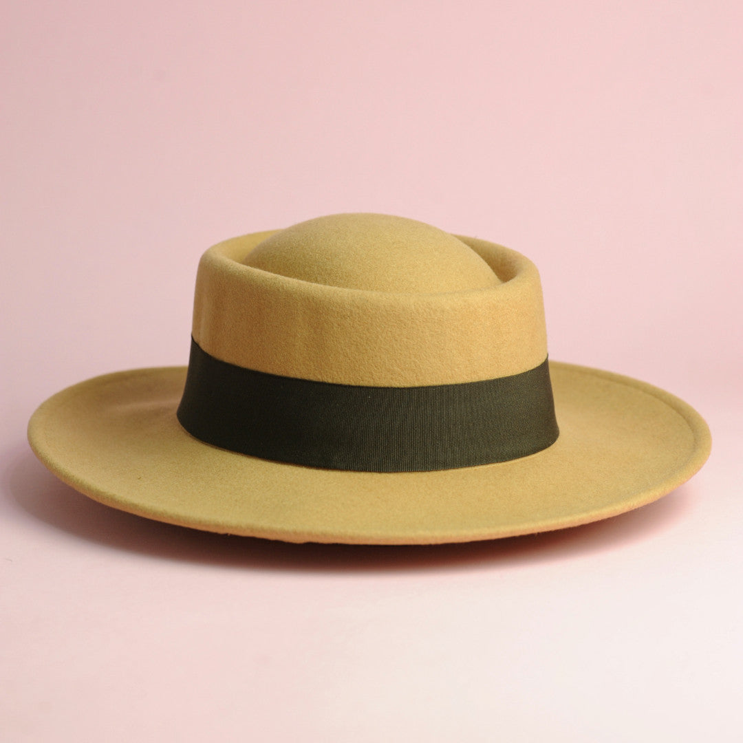Modern ReddIda Posh Redd Porkpie Fedora Hat Sirocco Tan
