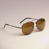 Mach10 Brown Aviator Sunglasses for Men