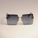 Monarch Redd Brané Gradient Gray Oversized Sunglasses