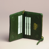 Irene & Me Moss Green Leather Wallet