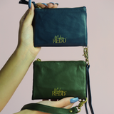 Irene & Me Moss Green Leather Wallet