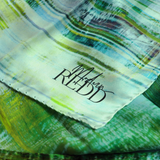 Girlean Modish Redd Blue & Green Abstract Silk Scarf