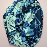 Diane Culture Redd Blue Skies Floral Silk Scarf