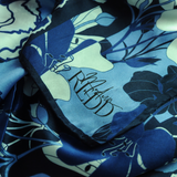 Diane Culture Redd Blue Skies Floral Silk Scarf