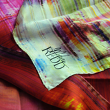 Girlean Modish Redd Pink Abstract Silk Scarf