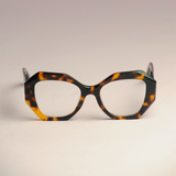 Monarch Redd Dot Demi Brown Oversized Eyeglasses