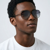 Mach10 Black Aviator Sunglasses for Men