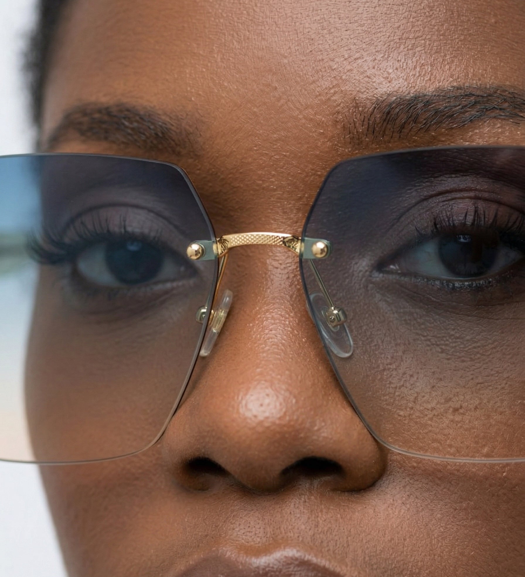 Monarch Redd Brané Gold Oversized Sunglasses