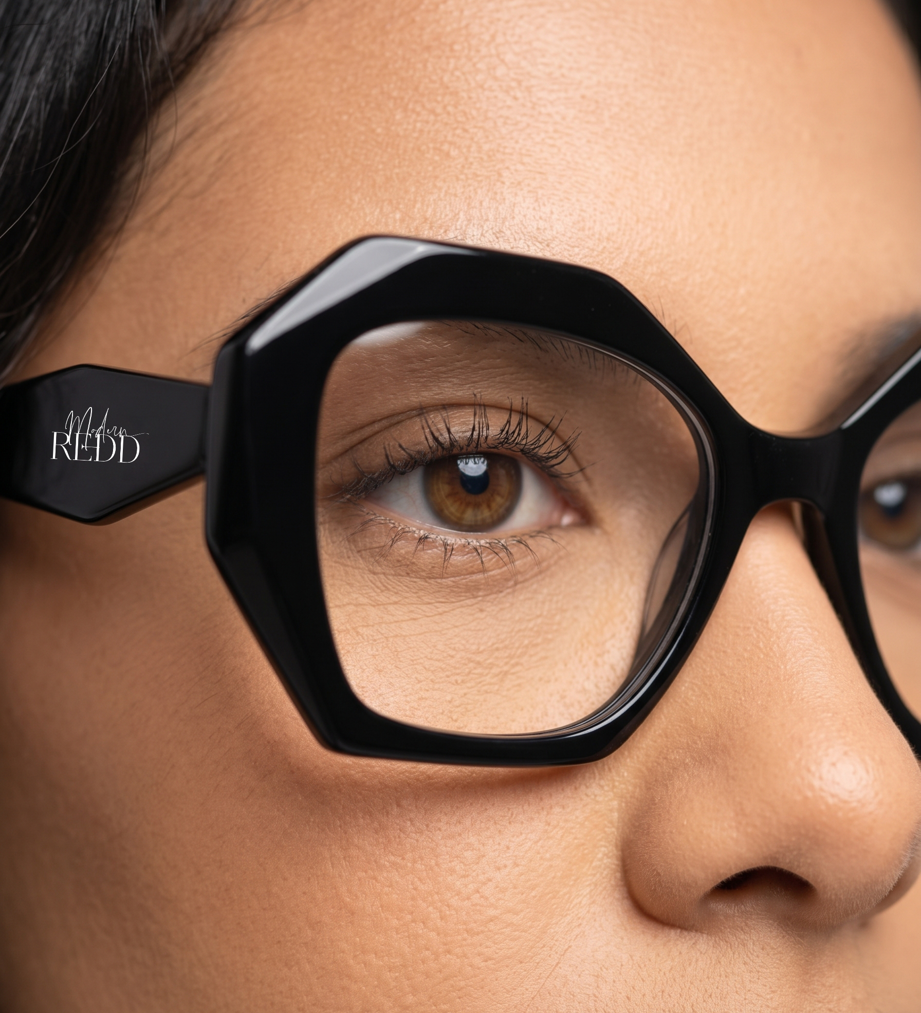 Monarch Redd Dot Black Oversized Frames