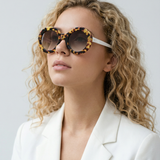 Monarch Redd Ilysse Demi Brown Vintage Sunglasses