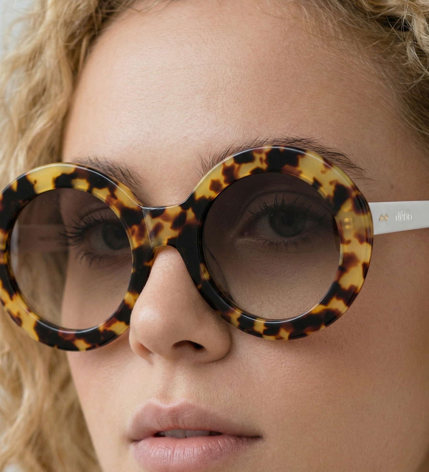 Monarch Redd Ilysse Demi Brown Vintage Sunglasses
