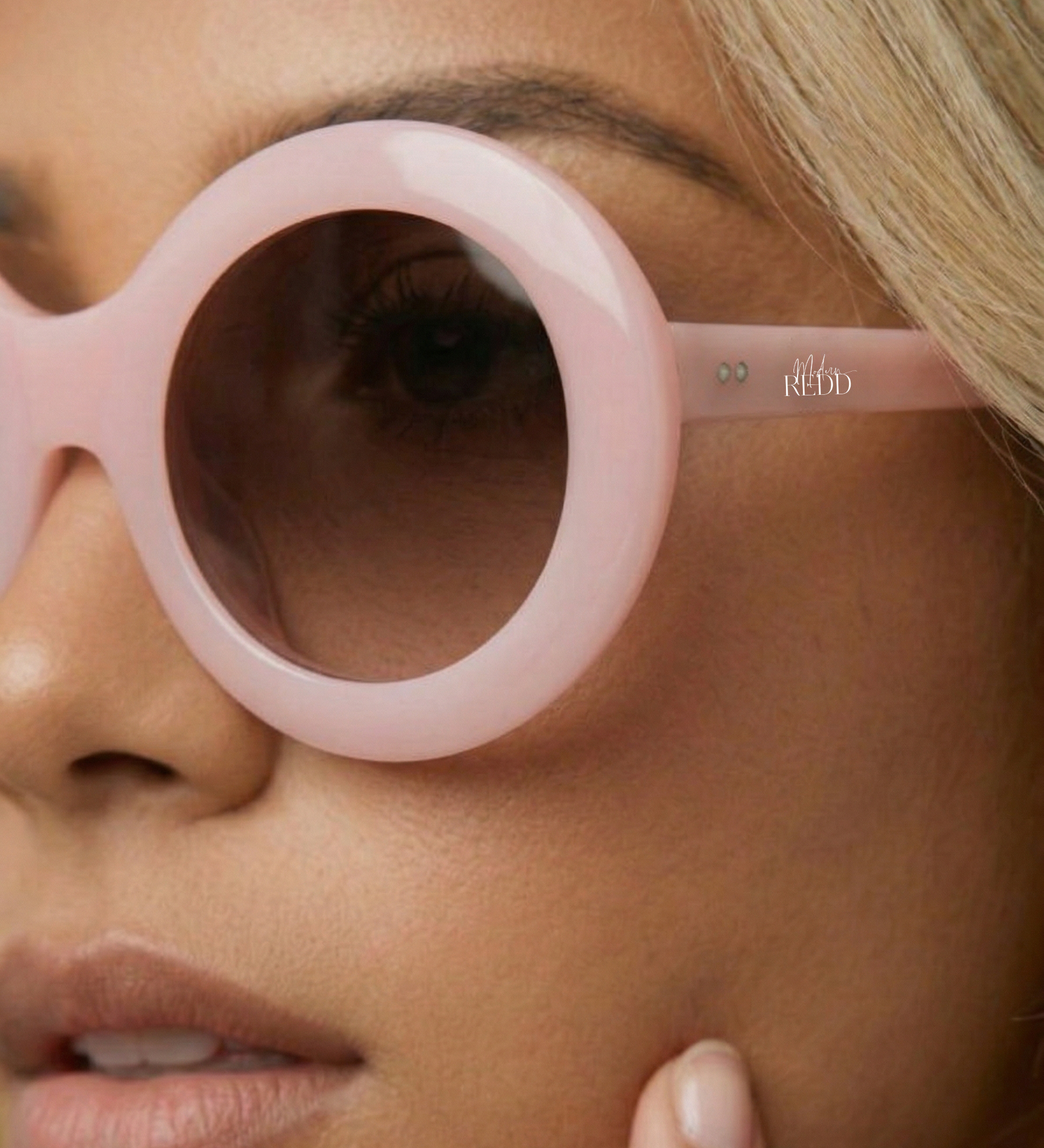 Monarch Redd Ilysse Pink Vintage Sunglasses
