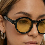 Muse Gilt Round Sunglasses