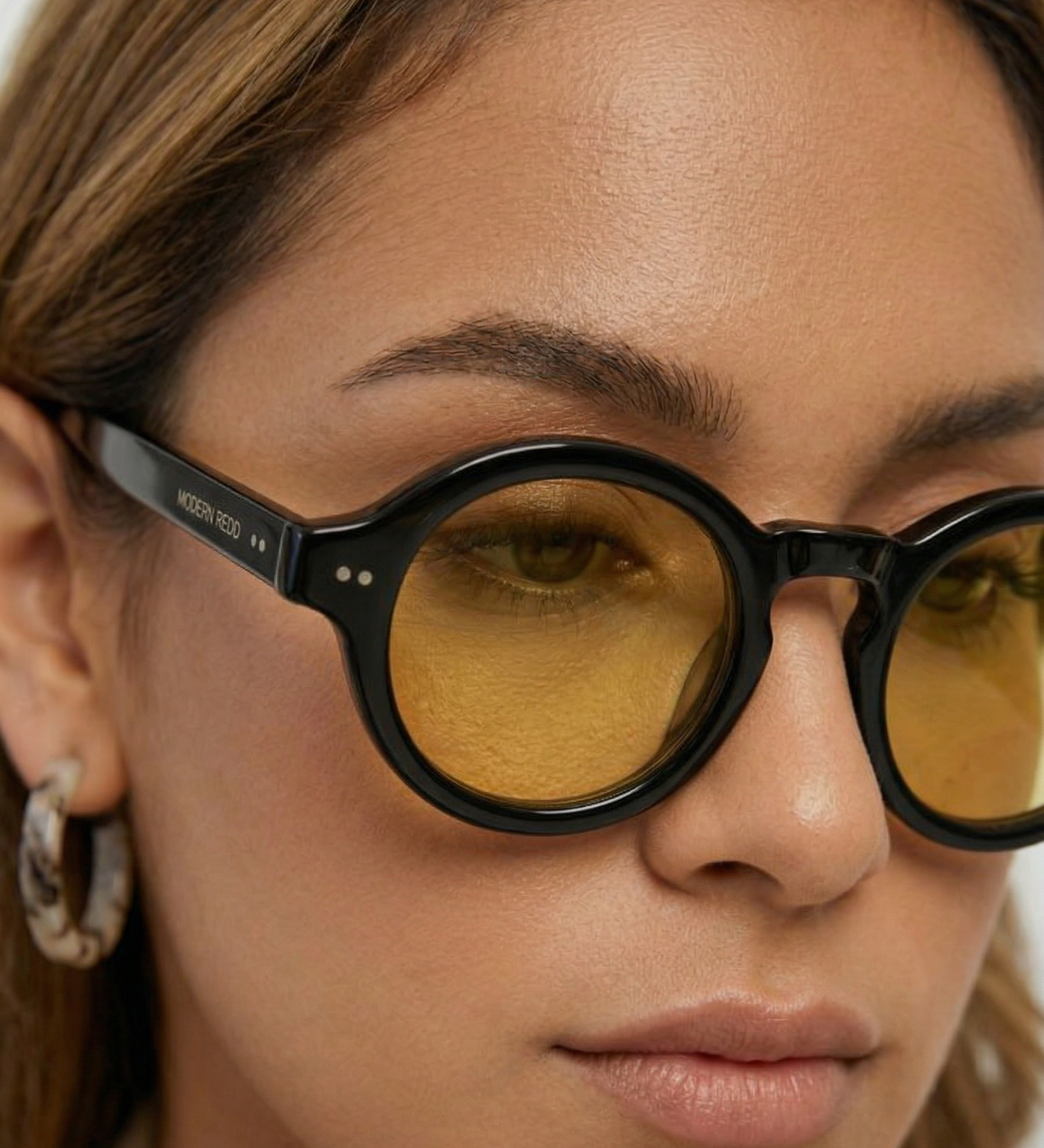 Muse Gilt Round Sunglasses