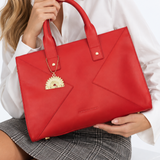 Hot in Red Medium Tote Bag 13"