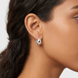 Stainless Steel Geometric Hip Hop Huggie Earrings