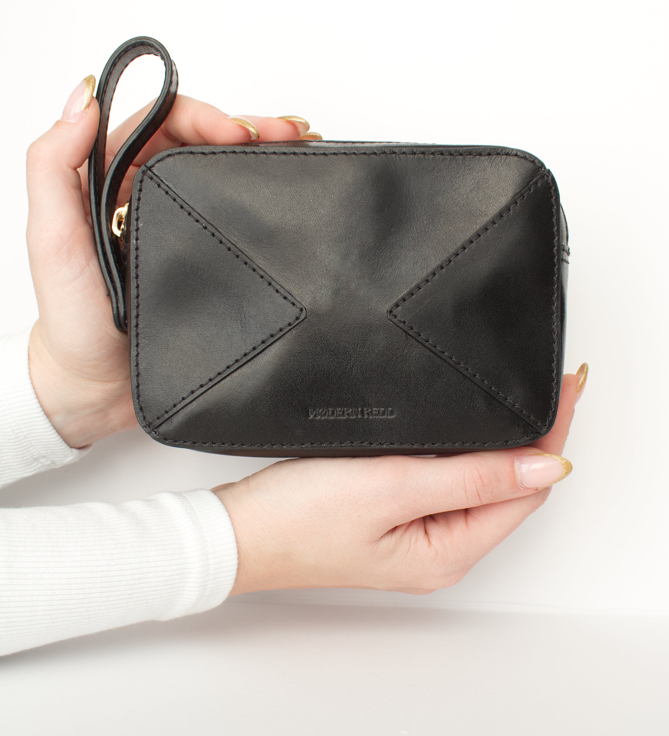 The Mira Black Case Makeup Bag