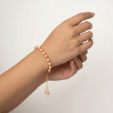Baroque Pink Freshwater Pearl Copper Bracelet