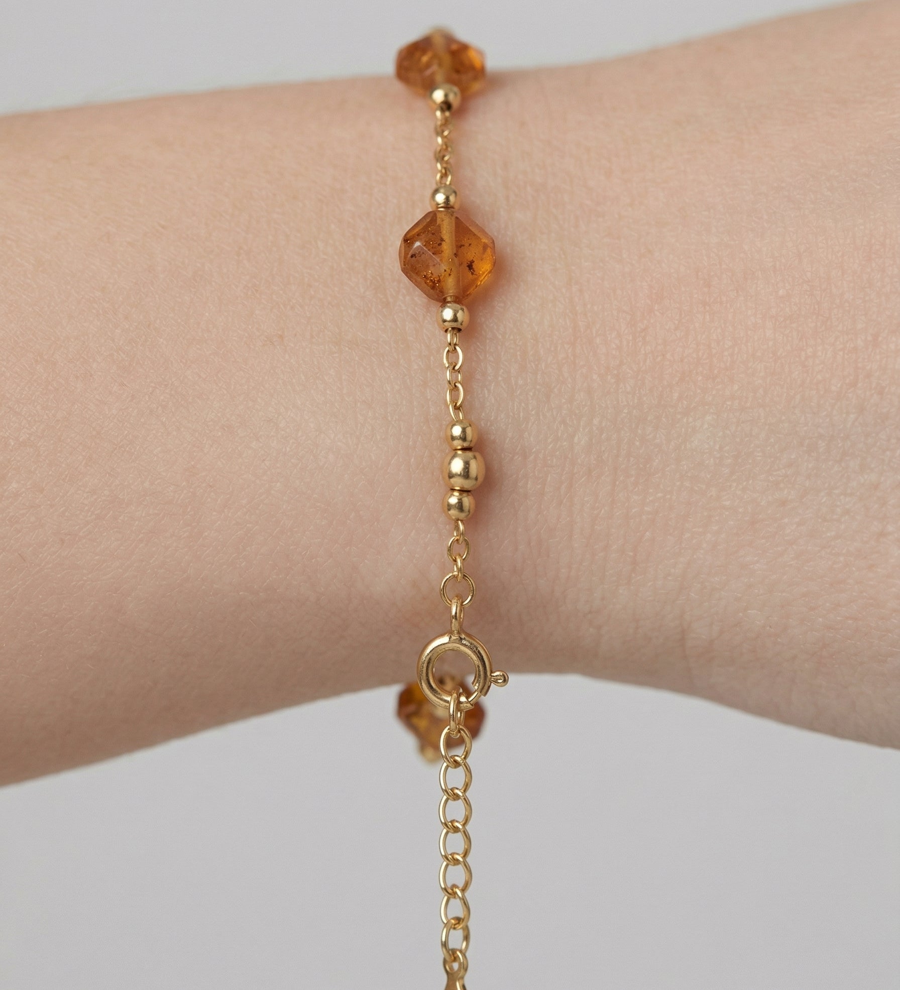 Titanium Steel Natural Stone Minimalist Bracelet