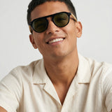 Monarch Redd Ricky Wooden Temple Sunglasses For Men