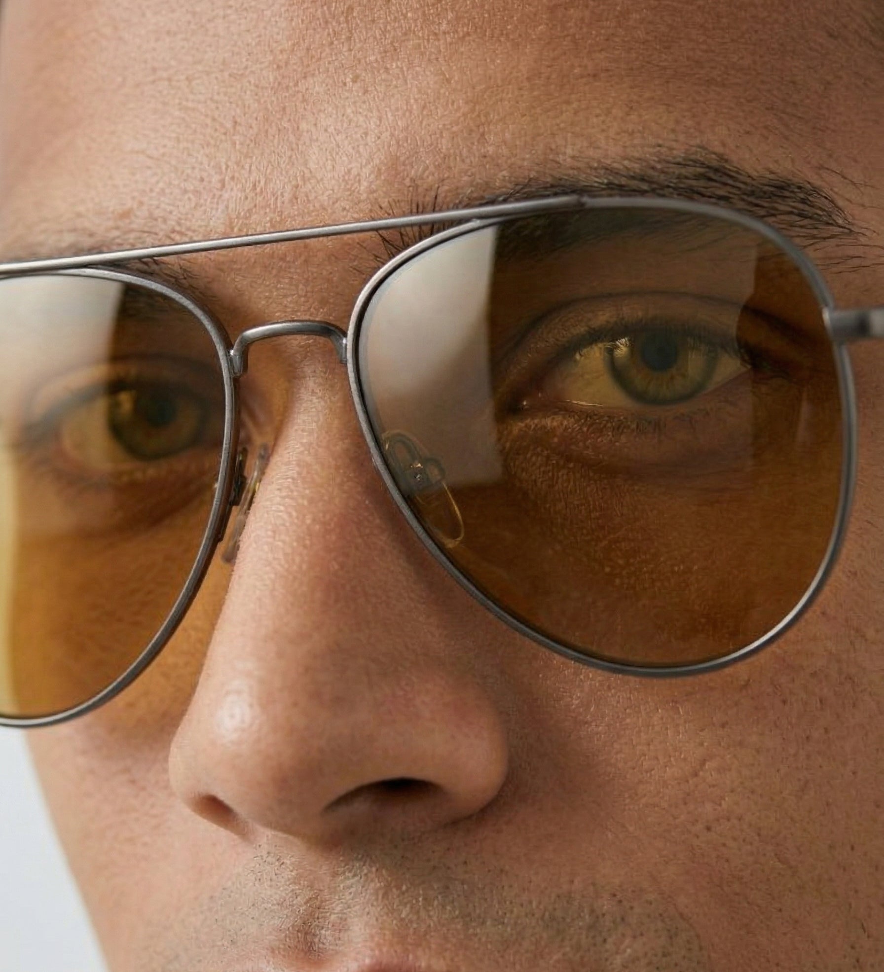 Mach10 Brown Aviator Sunglasses for Men